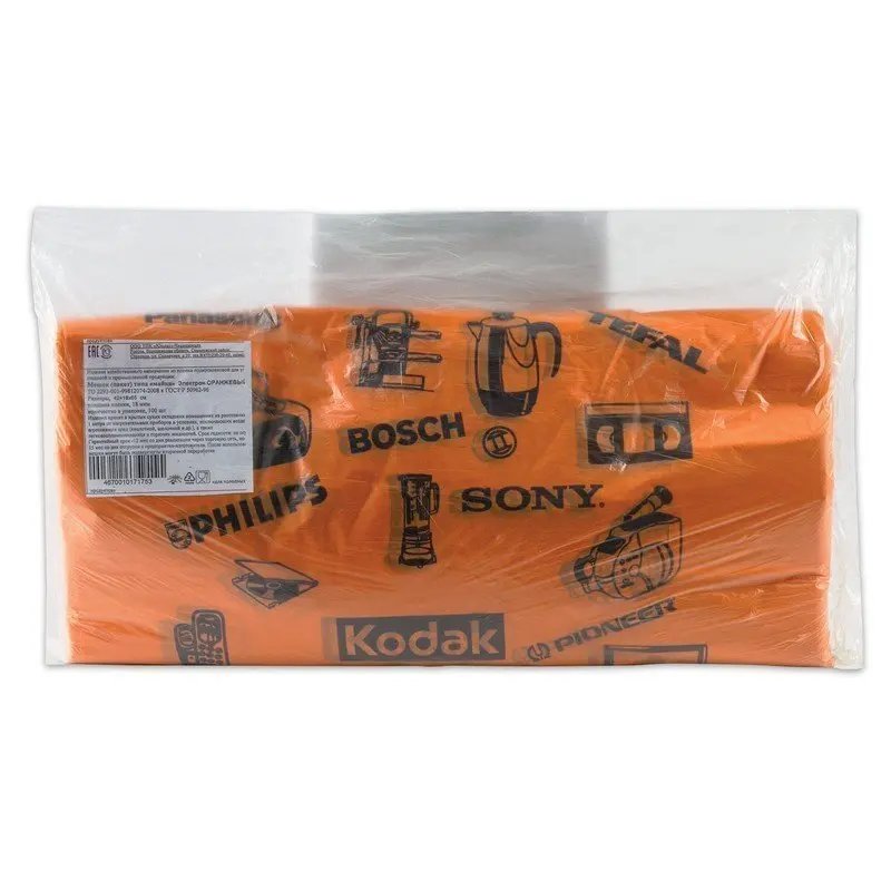 Юпласт Пакеты &quotмайка&quot КОМПЛЕКТ 100 шт 42+18х65 см ПНД &quotЭлектрон&quot 18 мкм