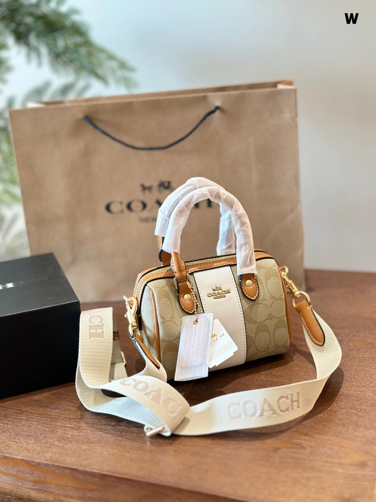 Сумки на плечо COACH Женская новая сумка высокое качество через Кожаная мода