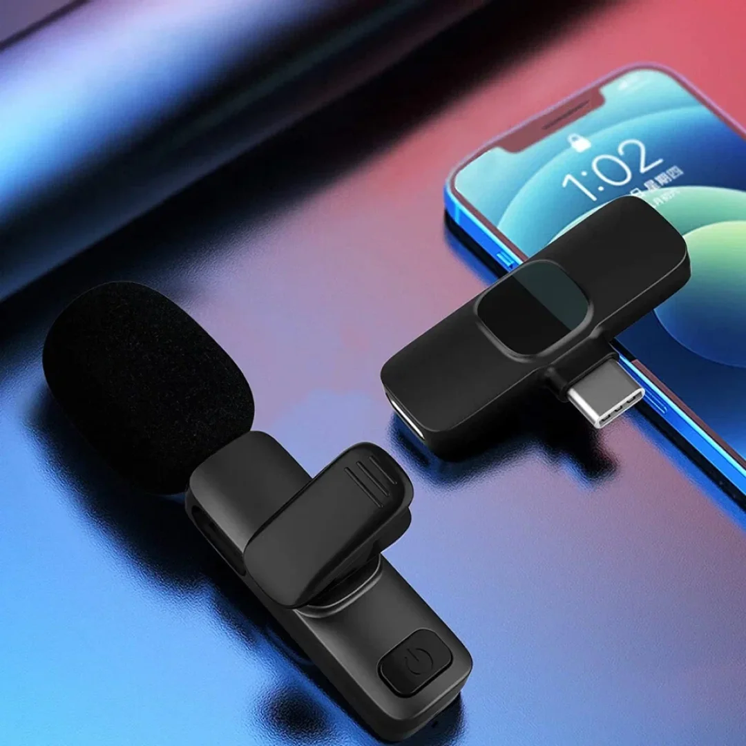 Беспроводной микрофон петличка для записи с телефона. Lightning/Lightning +  Type C | AliExpress