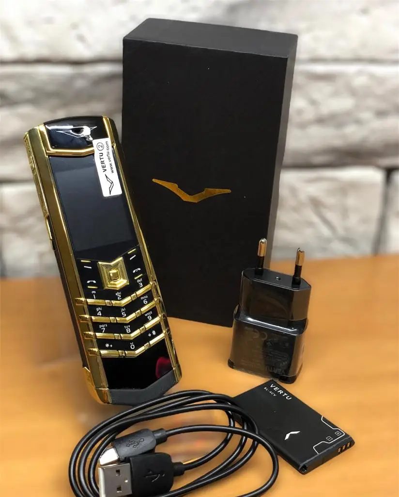 Кнопочный телефон Vertu signature S Design 2 sim Pure Gold | AliExpress