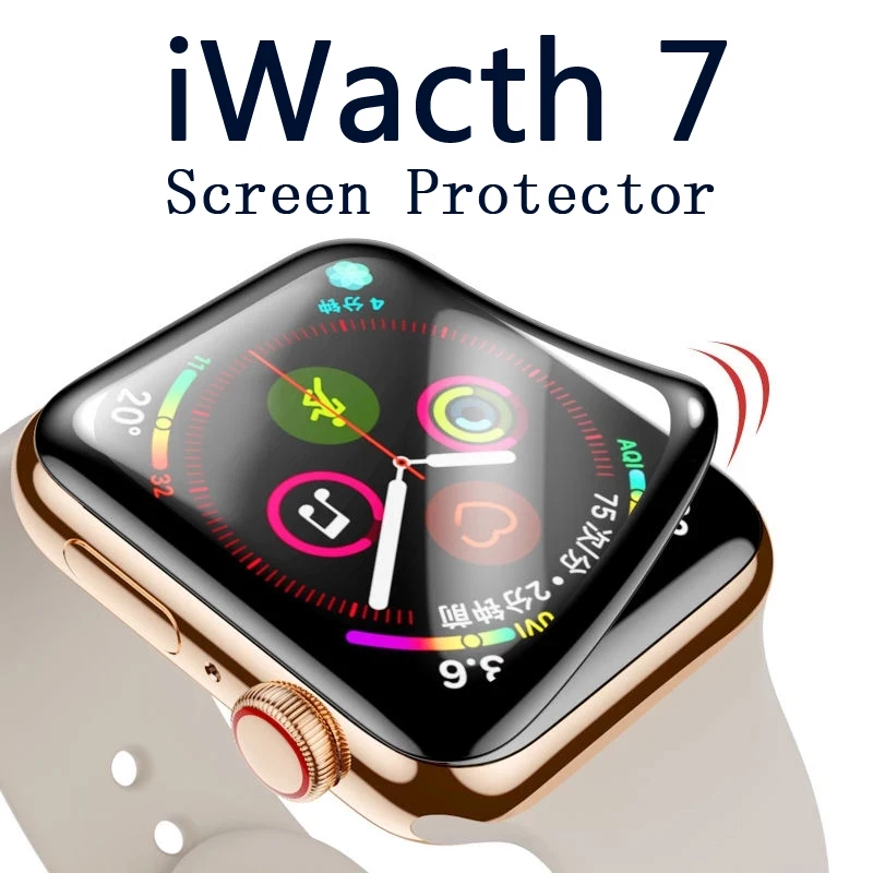 

Изогнутая пленка из закаленного стекла для Apple IWatch Series 7 6 5 45 мм 42 мм 38 мм, 20 шт.