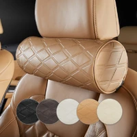 new car neck headrest pillow accessories car seats support pillows auto safety cylindrical diamond embossed neck support cover