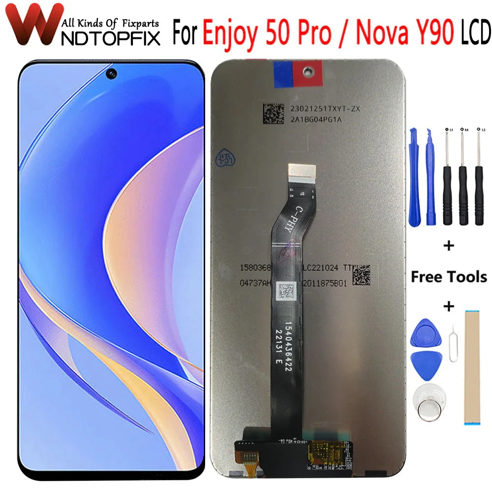 6 7 &quotдля Huawei Nova Y90 ЖК-дисплей CTR-LX2 Экран Сенсорная панель Дигитайзер Рамка для Enjoy
