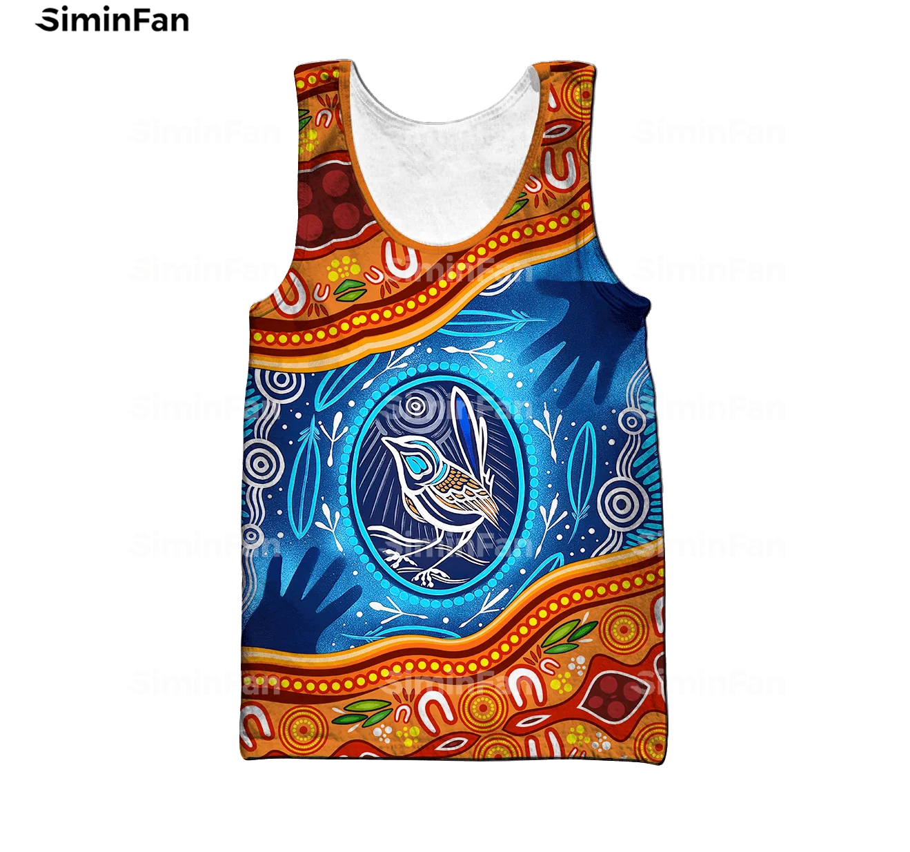 

Aboriginal Australia Bird Owl Sun 3D Printed Mens Tank Tops Male Casual Vest Summer Sleeveless Tee Unisex Female Undershirt A1