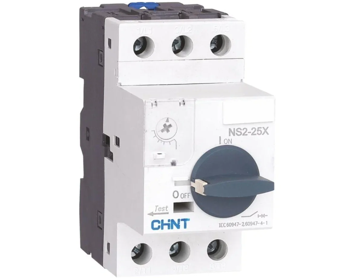 Автоматический выключатель (автомат) защиты двигателя CHINT NS2-25X 1.6-2.5А 10 А