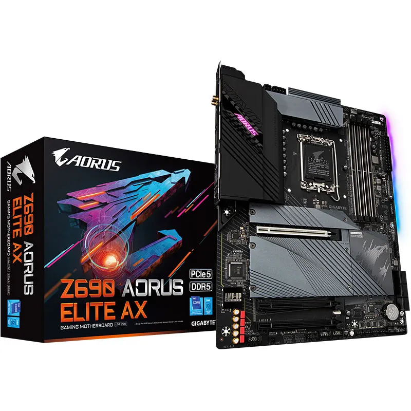 

Материнская плата GIGABYTE Z690 AORUS ELITE AX DDR5 с поддержкой процессора 12900K 12700K