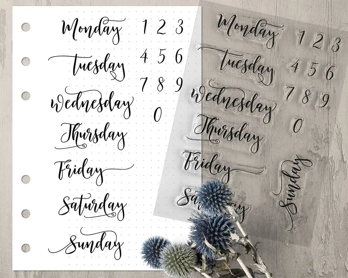 

2022 News weekend stamp Clear Stamps for Scrapbooking Transparent Silicone Rubber DIY Photo Album Decor 1128