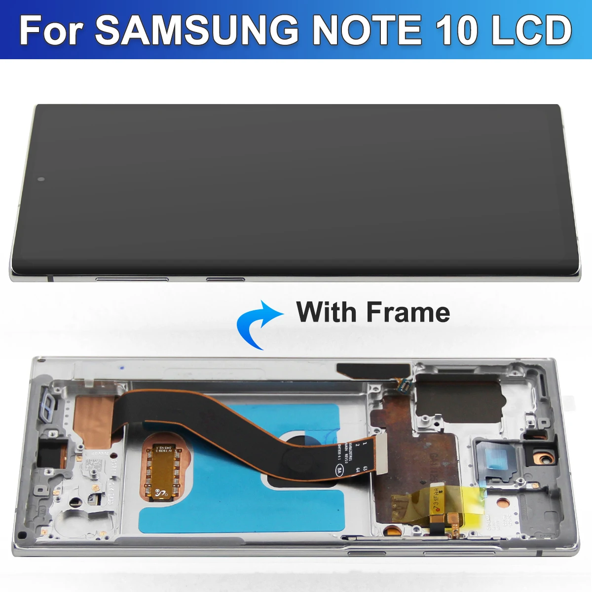 OLED Note 10 дисплей с рамкой для Samsung N970 SM-N970F сенсорным экраном дигитайзер в сборе