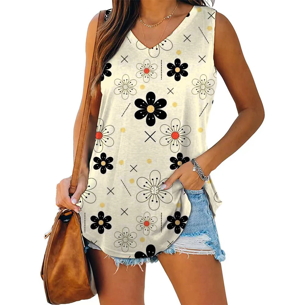 

Cropped Top Flower Ben Graphic Print Kawaii Workout Tank Top Sleeveless Sweatshirt Cute Mini Tank Top Fairy Vintage Y2K Top