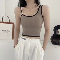 womens tube top summer new bras women sexy crop tops bra tube top female camisole vest removable chest pad push up crop top