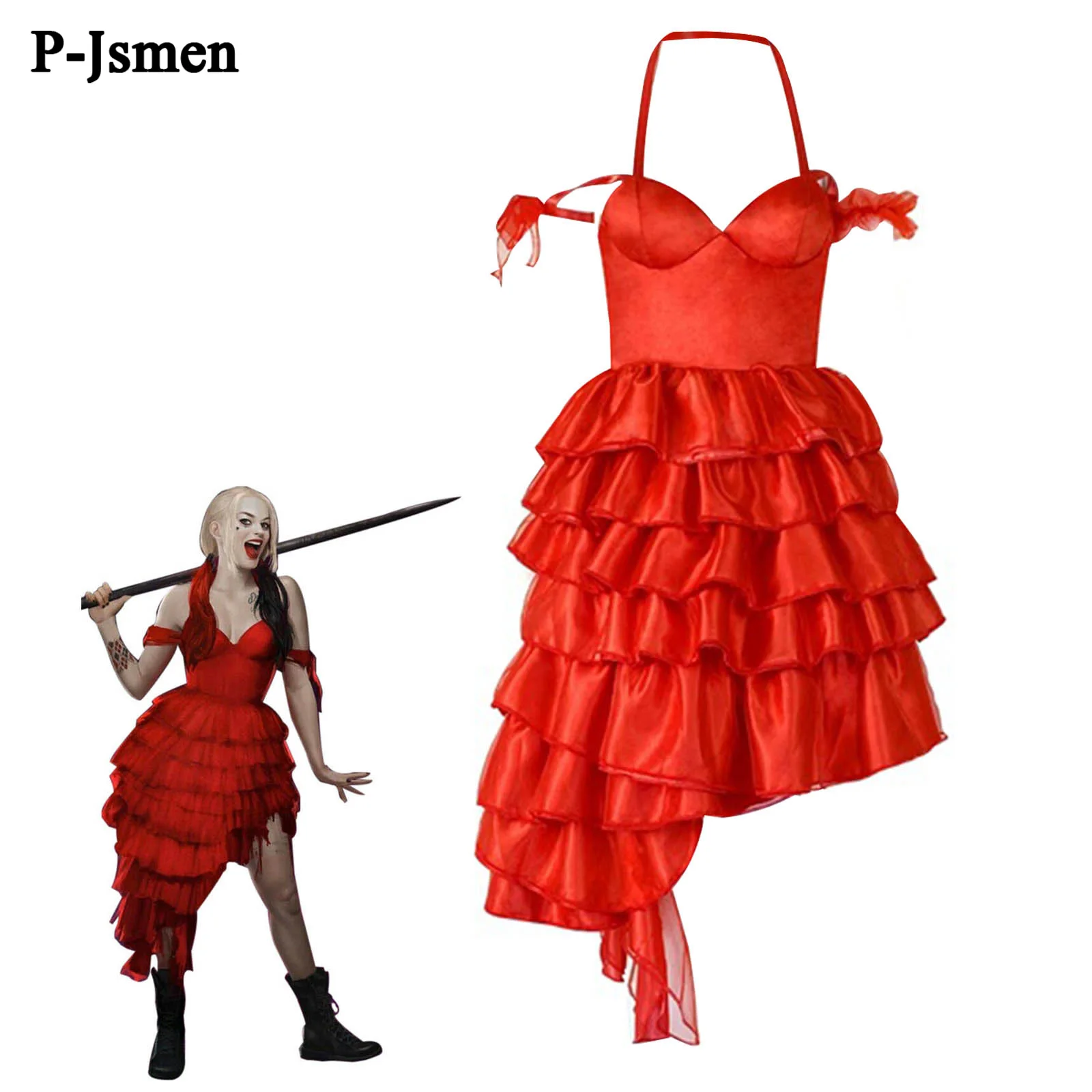 

Костюм для косплея отряда самоубийц P-jsman, костюмы Харли Квинн, одежда на Хэллоуин, карнавал, униформа для косплея девушек из фильма