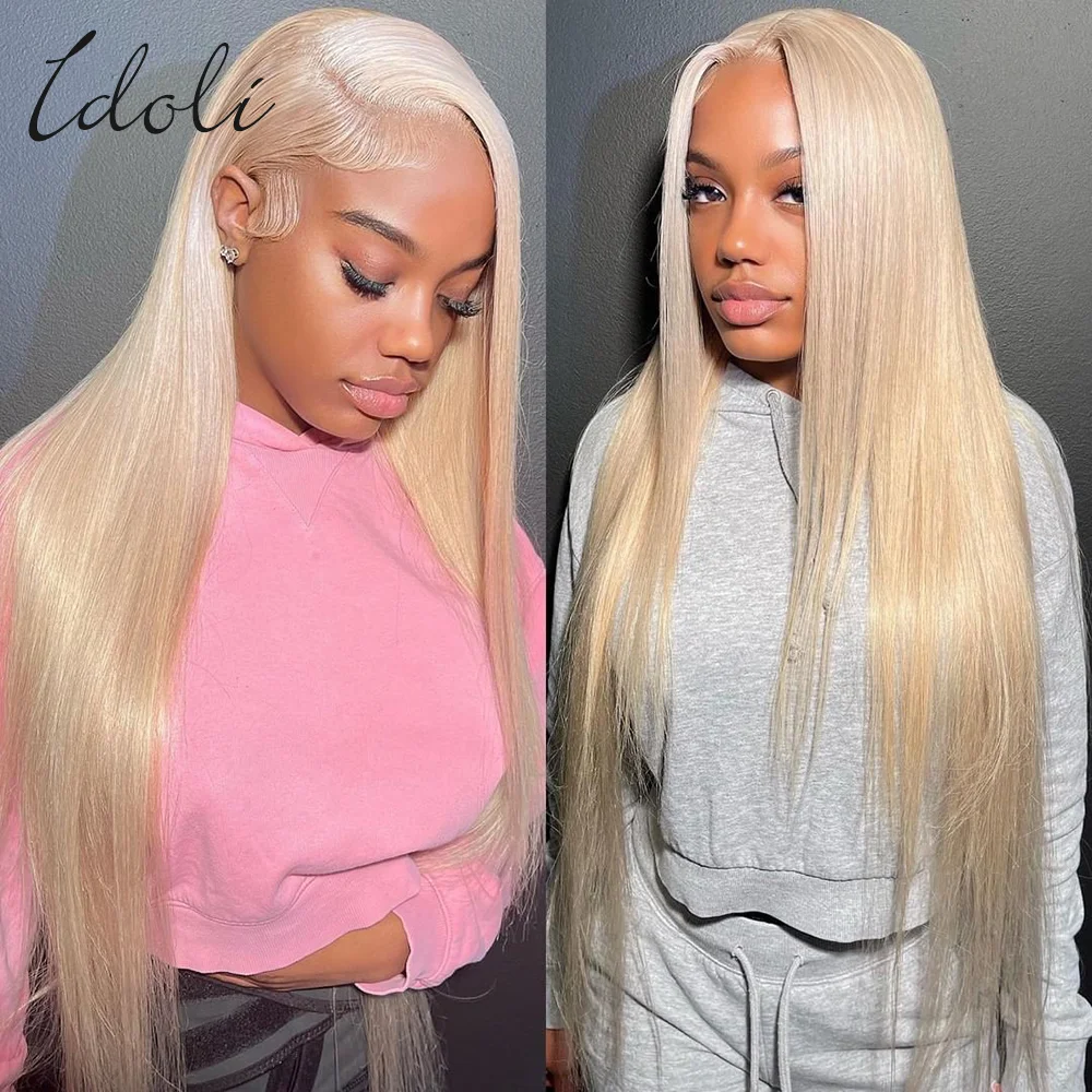 613 Прозрачный HD кружевной передний al парик плотность 180% человеческие волосы