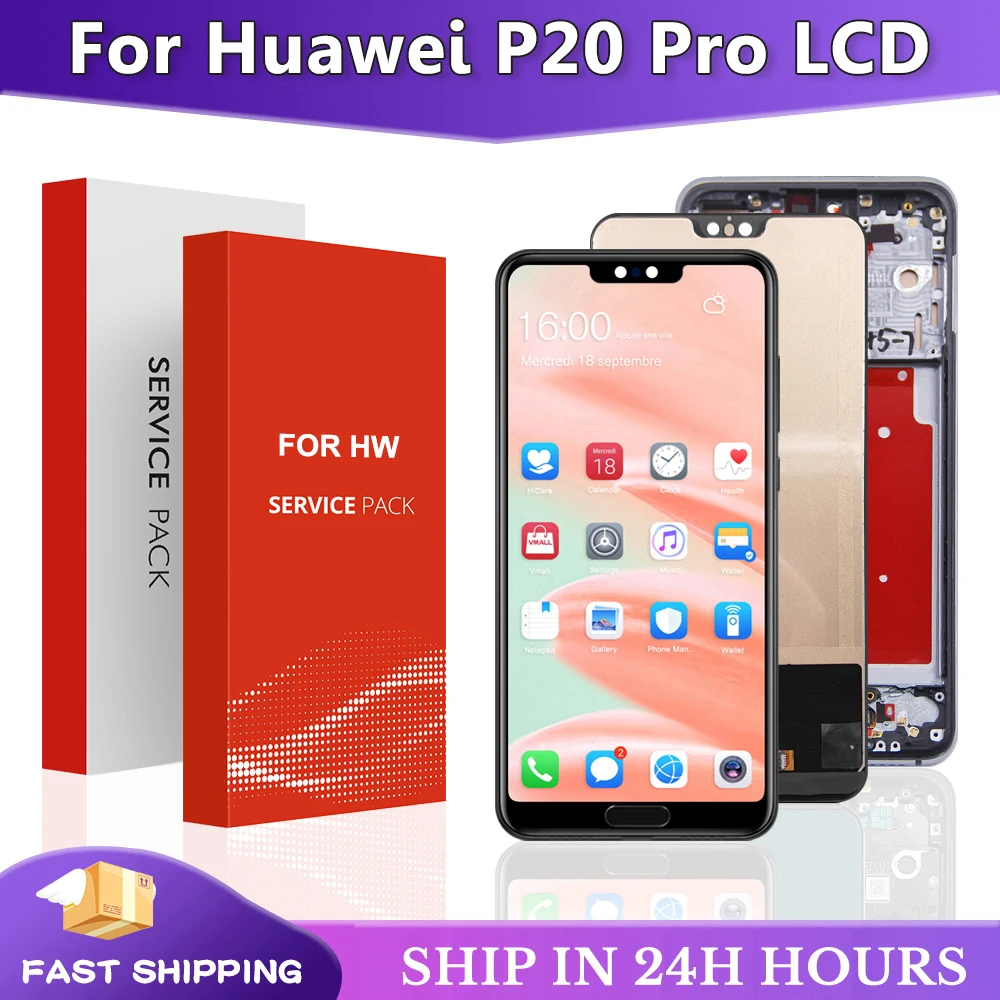 Экран для Huawei P20 Pro ЖК-дисплей преобразователь сенсорного экрана в сборе замена