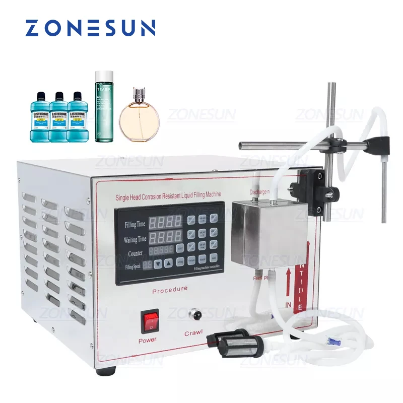 ZONESUN GZ-YG1 автоматическая машина для наполнения магнитного насоса парфюмерный сок