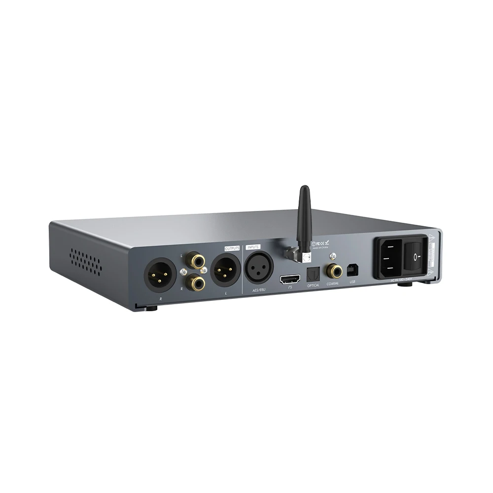 Фото Настольный аудио-DAC усилитель для наушников LOXJIE D40 ES9068AS DSD512 OPA1612 XU216 32 бит 768 кГц Bluetooth с пультом дистанционного управления №2