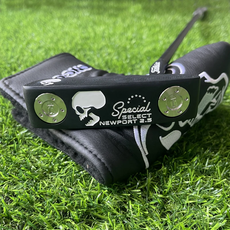 Men's Golf Putter Newport2.5 Skull Black with Headcover Right Handed High Quality