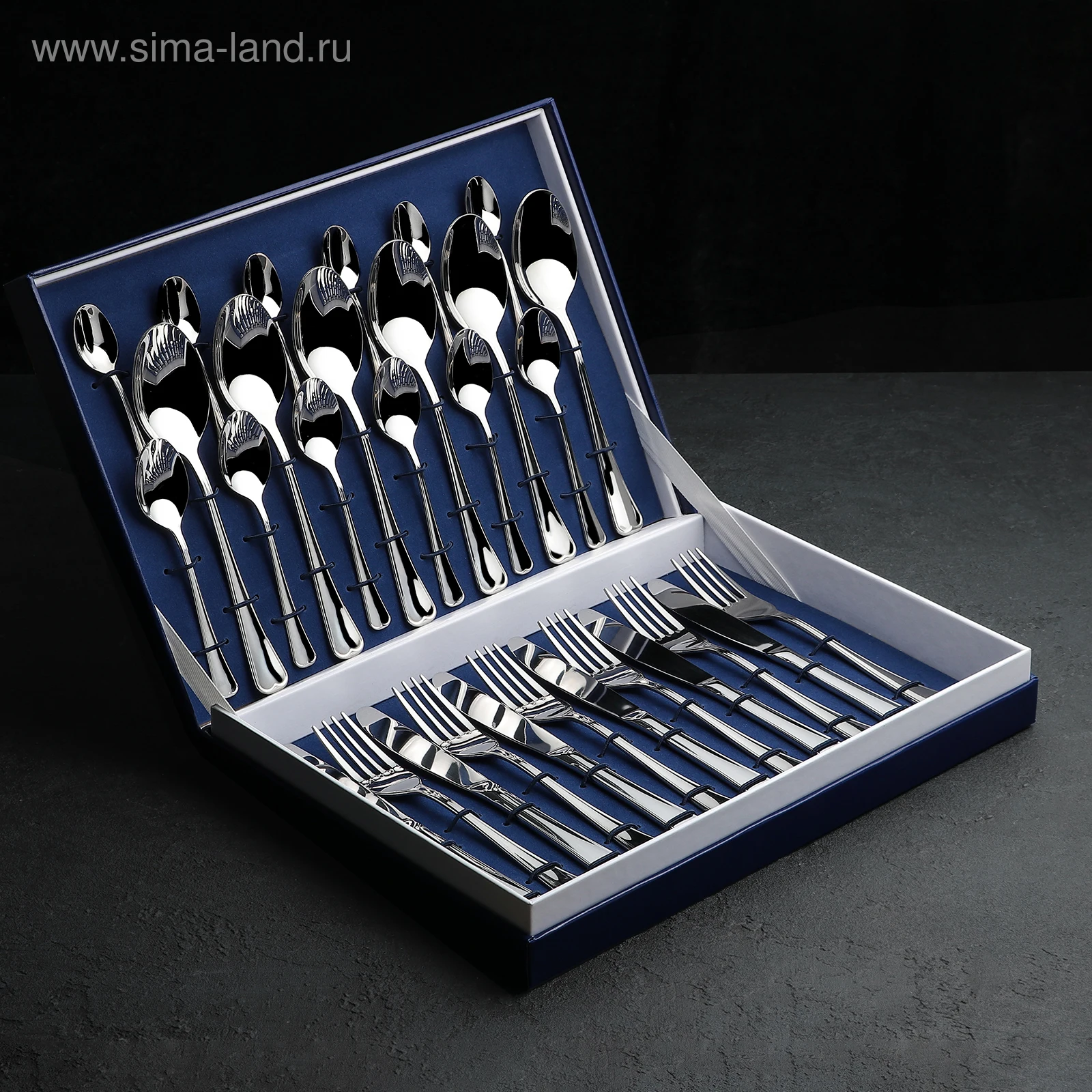 Набор столовых приборов Мондиал 30 предметов толщина 2 5 мм декоративная коробка