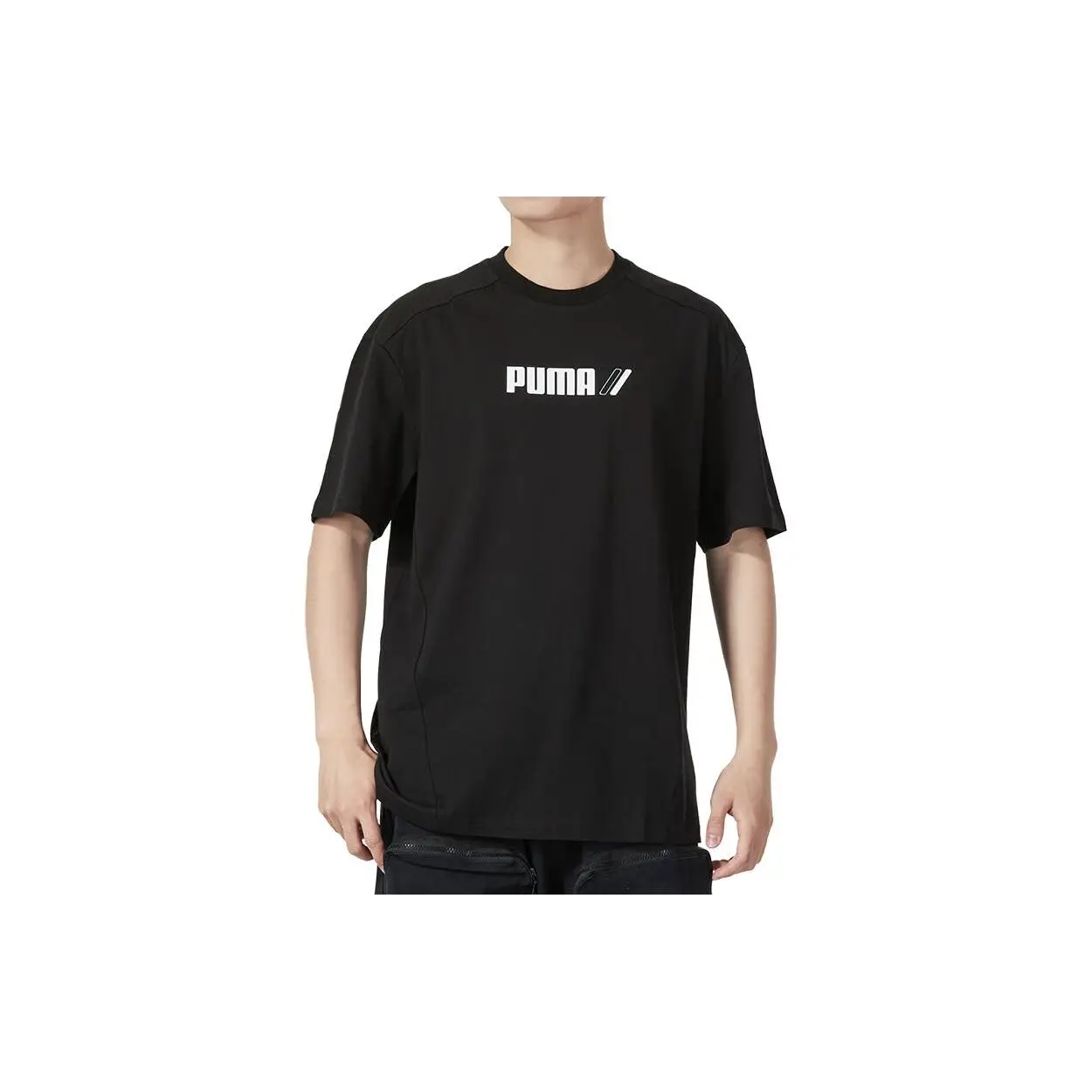 Дышащая повседневная спортивная футболка с коротким рукавом Puma Letter мужские топы