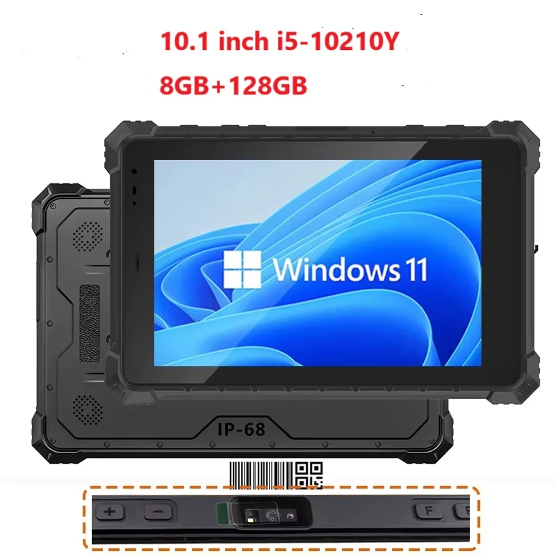 10 1 &quotWindows 11 i5-10210YPro RJ45 RS232 4G Lte HDMI Intel Промышленный планшет 1D 2D сканер штрих-кода NFC
