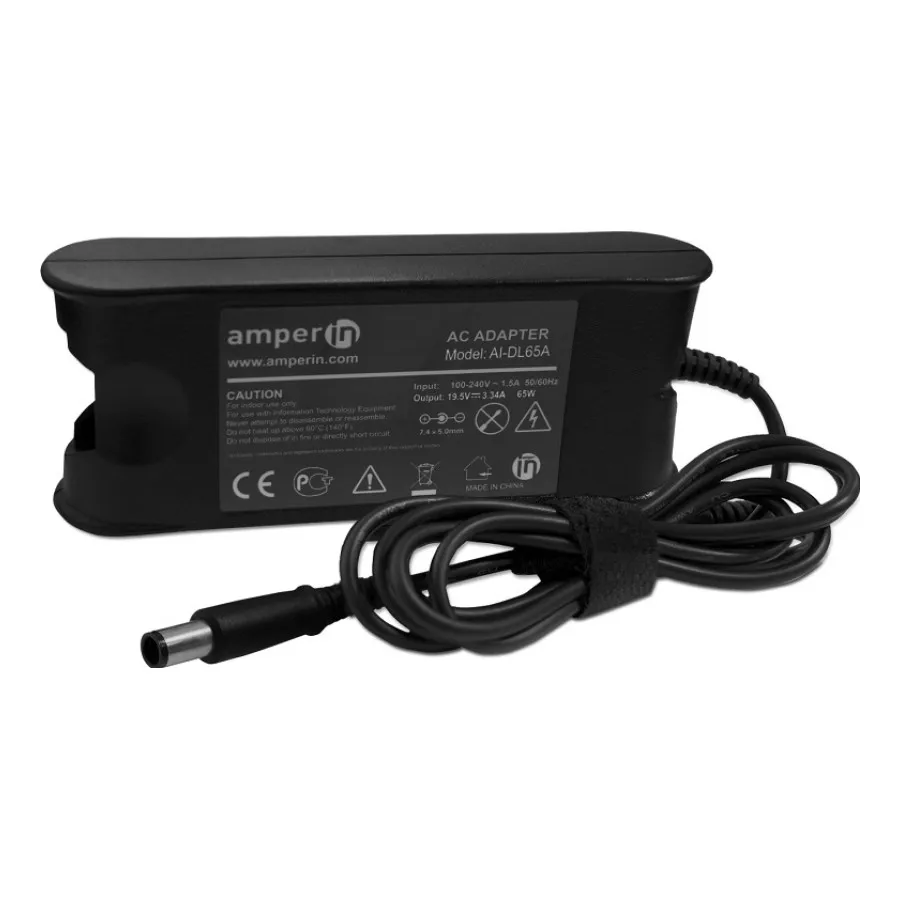 Блок питания (сетевой адаптер) Amperin AI-DL65A для ноутбуков Dell 19.5V 3.34A 7.4pin