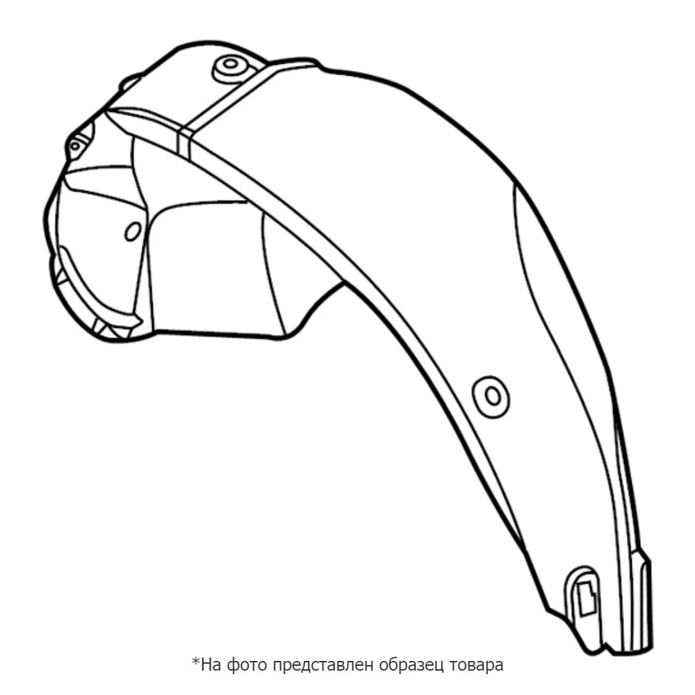 Подкрылок задний левый для Skoda Rapid (Шкода Рапид) 2012-2020 VAG 5JA810969B Задние подкрылки