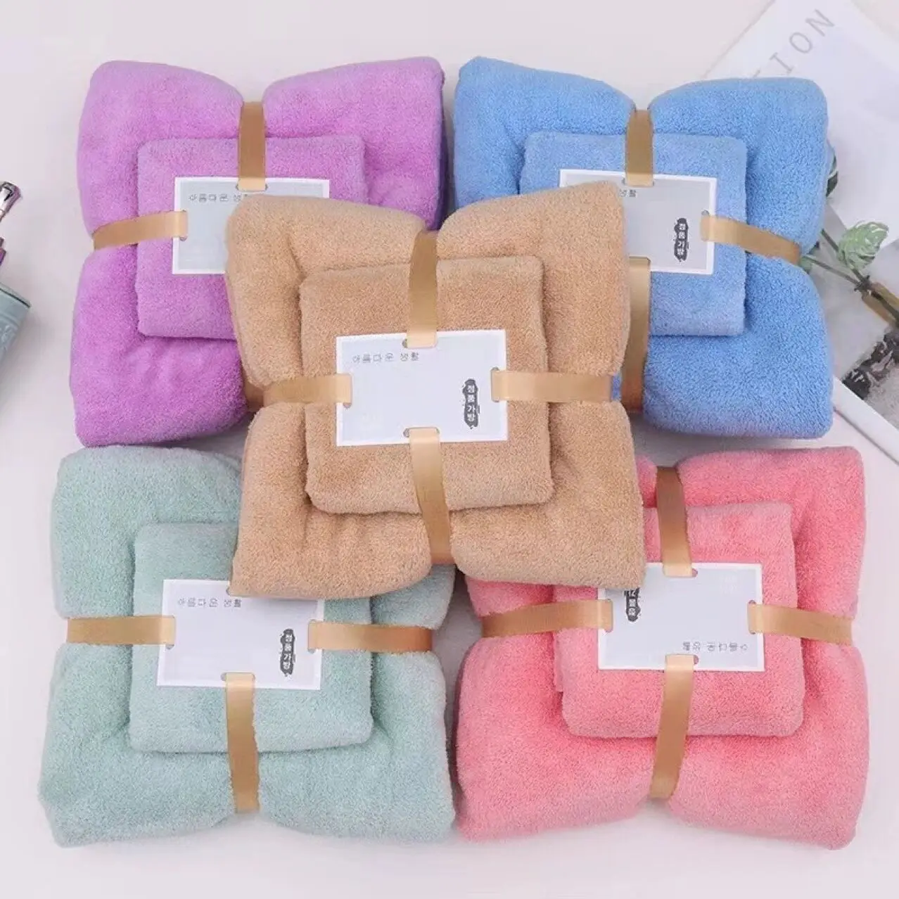 Полотенце Коралловое Пуховое Мягкое ВпитыВающее Воду ТолсТый Песчаный Костюм.