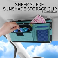 car sun visor organizer multi pocket auto interior accessories pocket organizer car document storage pouch pen holder
