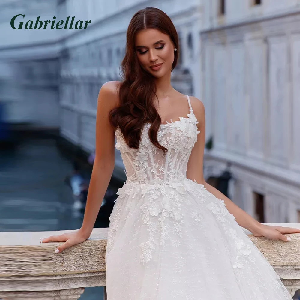 

Роскошное Свадебное платье с блестками, на бретельках, с открытой спиной