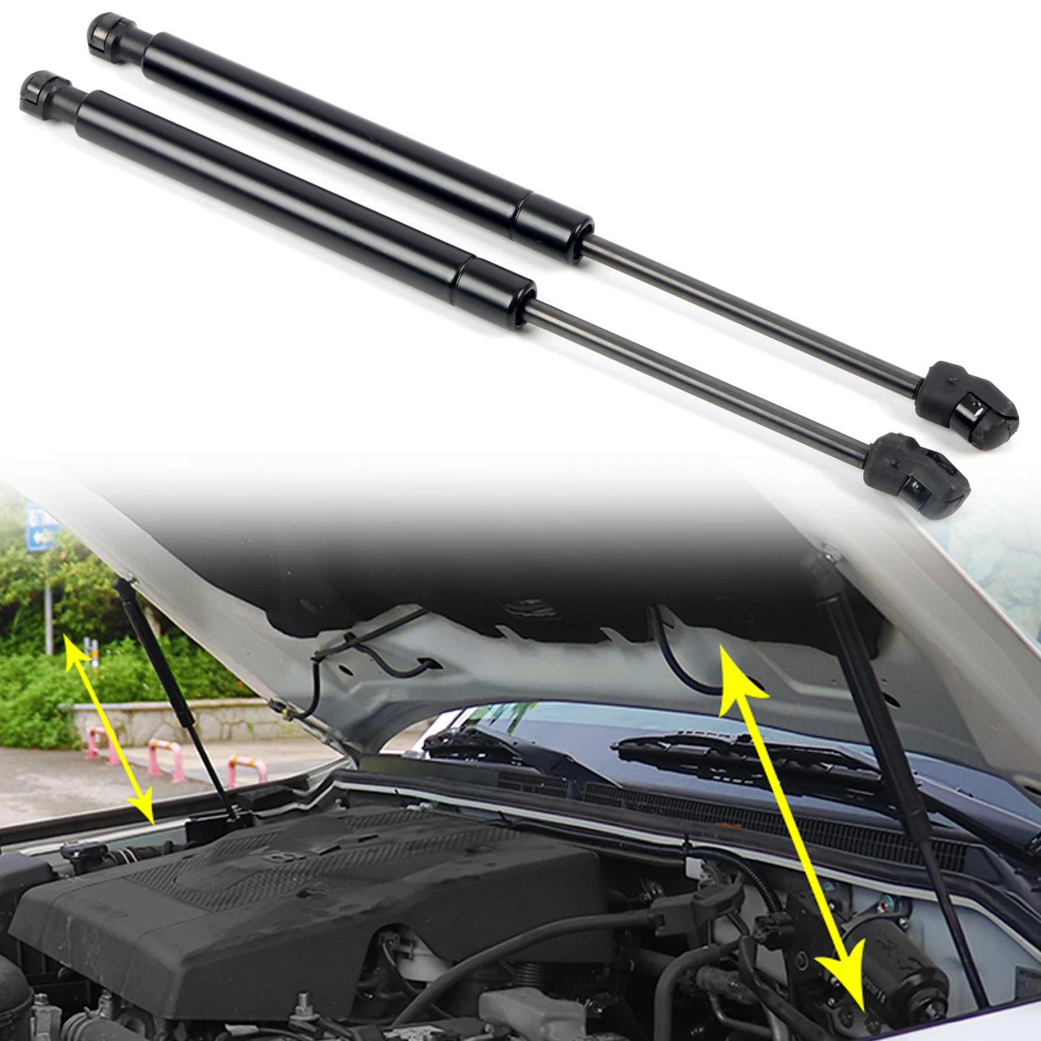 

Для Mitsubishi Pajero V80 V93 V95 V97 V98 2007-2021 автомобильные аксессуары из нержавеющей стали, передний капот, подъемная опора, амортизаторы