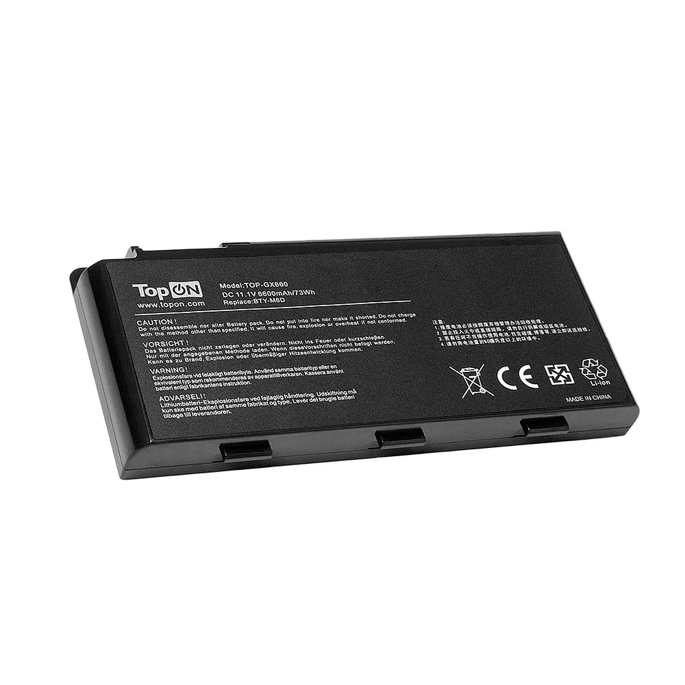 Аккумулятор TopON для Cyberpower Fangbook Evo HX7-100 11.1V (6600mAh)