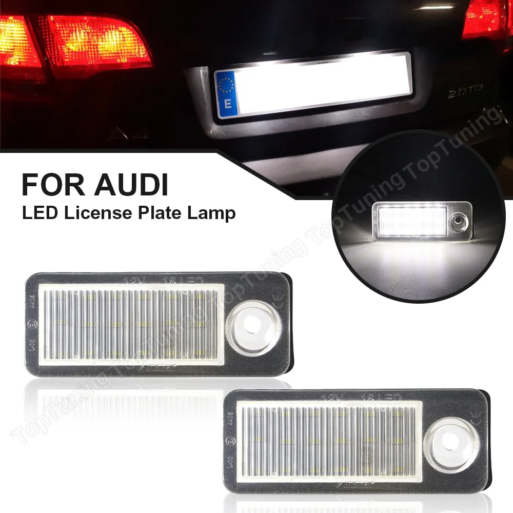 

LED License Plate Light Number Lamp for Audi A6 C5 Avant 4B Wagon 1997-2005 RS6 RS6 Plus 2003-2005 Replace OEM# 4B9943021 2PCS