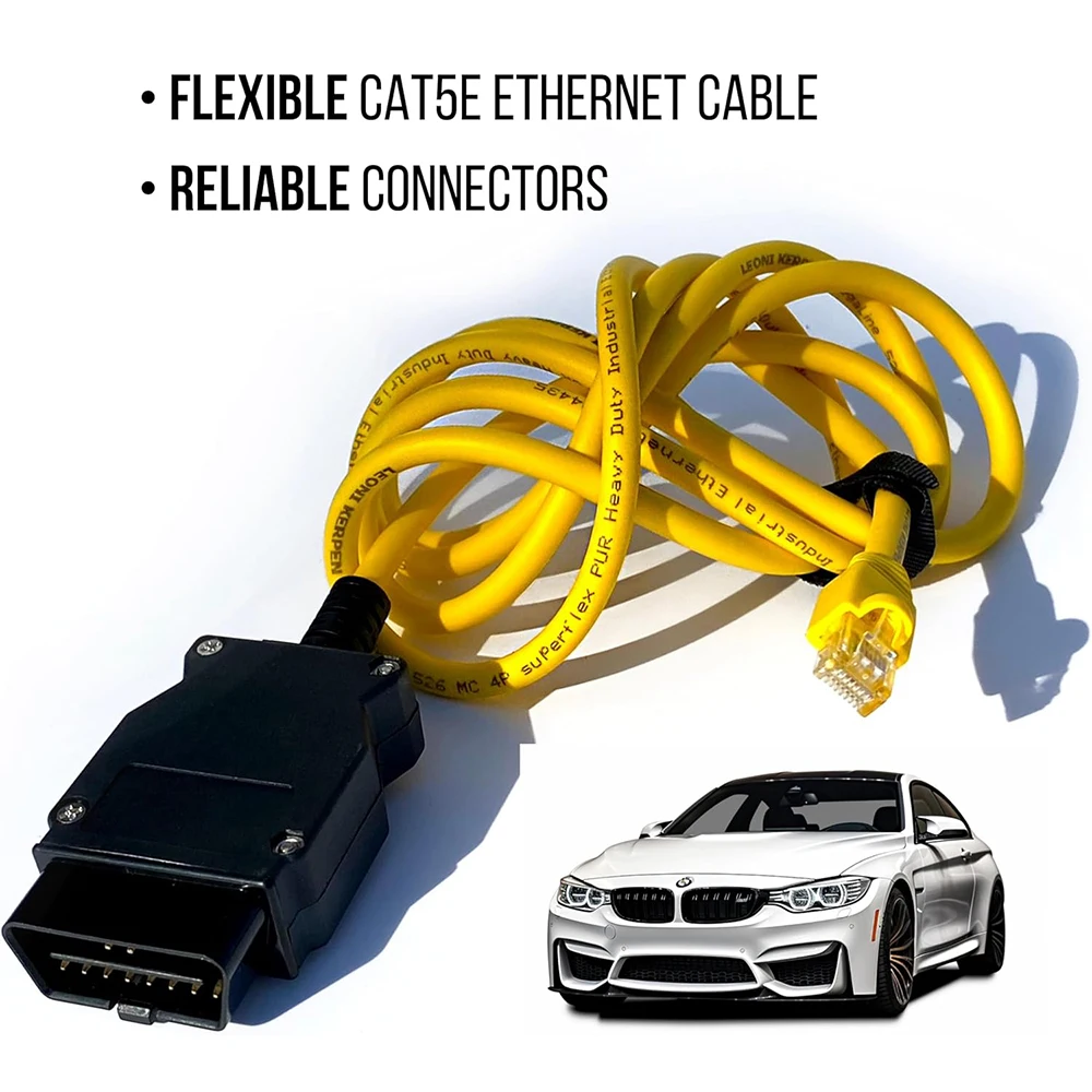 Фото Кабель OBD2 ENET Bimmercode для кодирования BMW серии F |   E SYS ISTA+ ICOM Bootmod3 Bimmerlink OBD |   Сверхмощный кабель №3