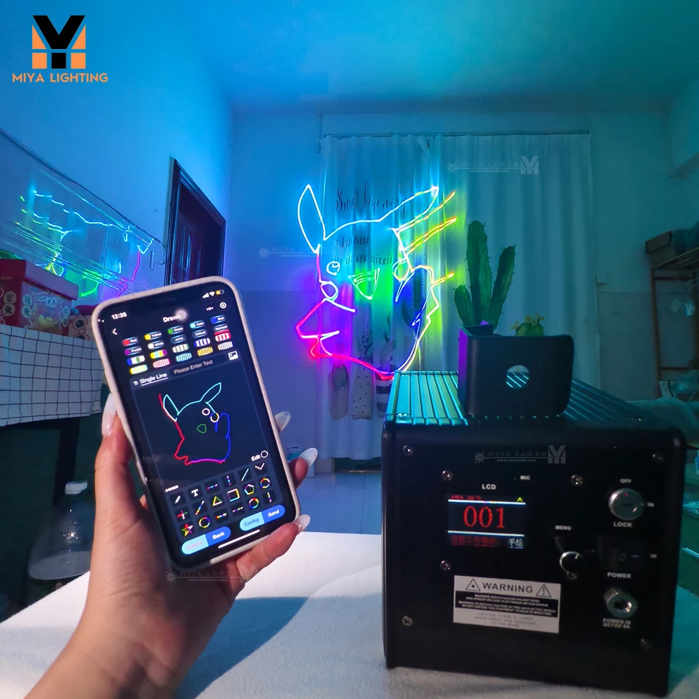 LaserCube Bluetooth app control Series | Android &amp ios Мини портативный Батарея Редактирование текста