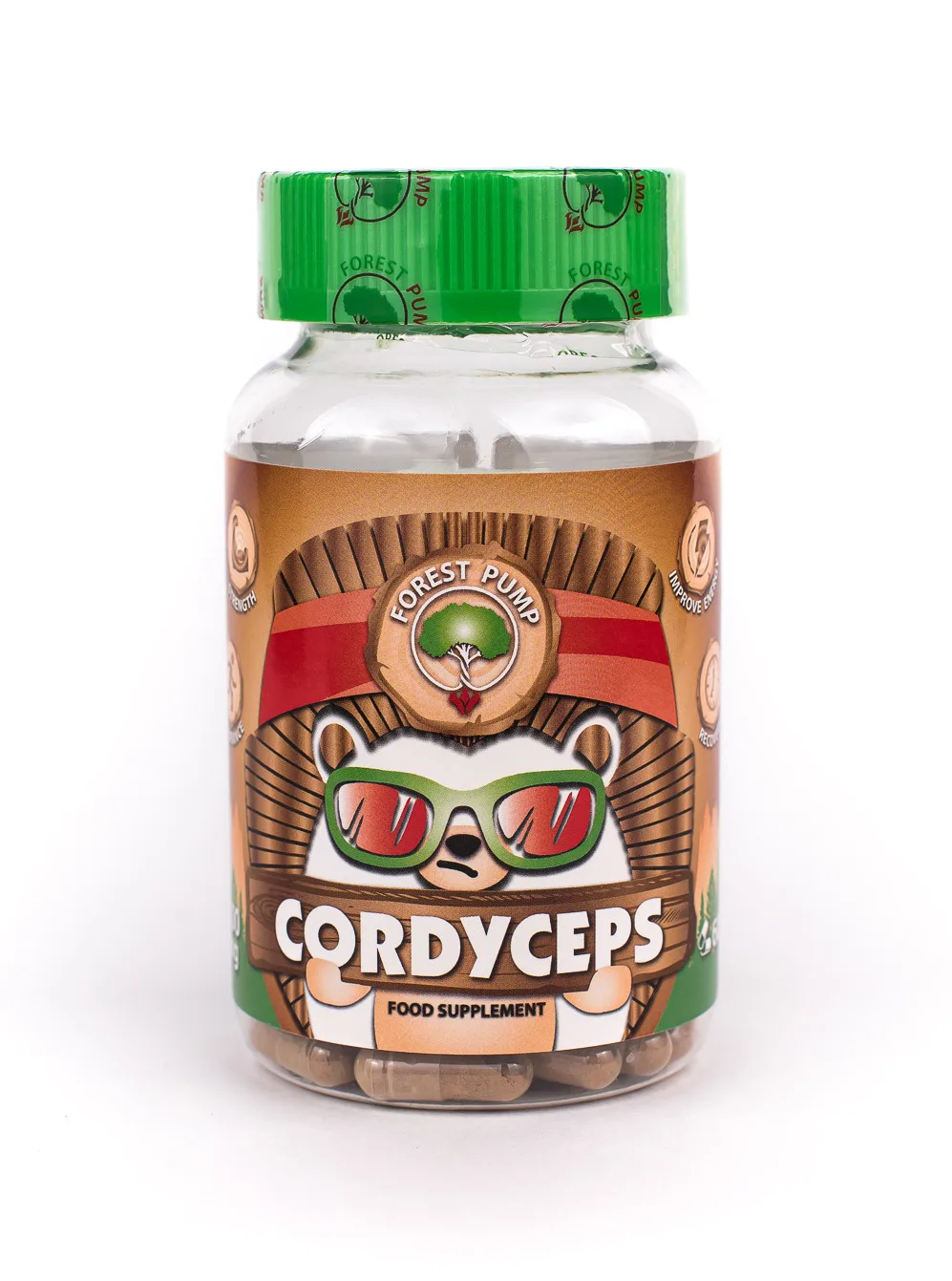 Кордицепс Forest Pump 500 мг/Cordyceps militaris/Витамины для мужчин, антиоксидант/иммуномодулятор/ 60 капсул