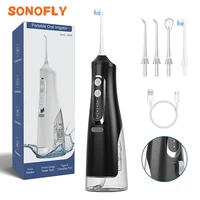 sonofly rechargeable oral irrigator usb portable 310ml water flosser ipx7 waterproof teeth cleaner low noise dental water m209