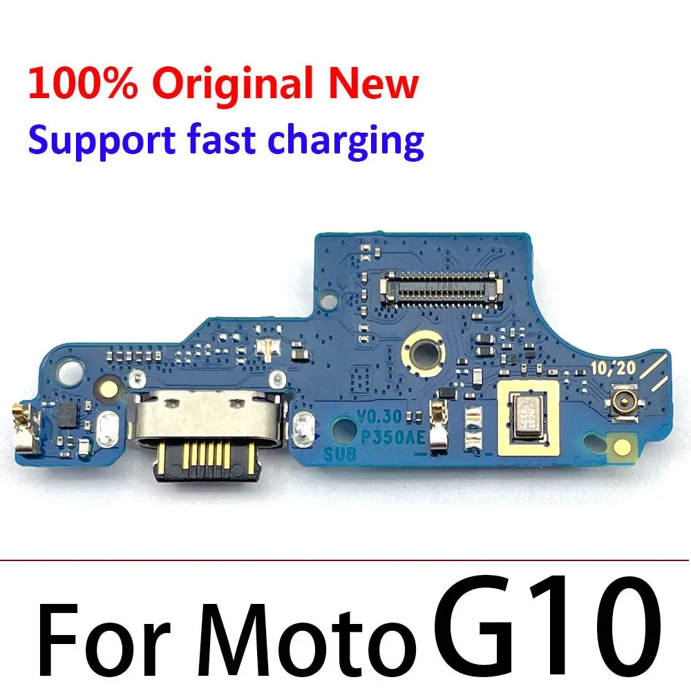 100% Original Dock Connector Charging Charger Port Board For Moto G10 USB Flex Cable