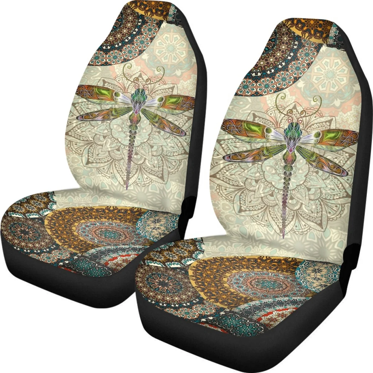 Чехол на сиденье автомобиля в этническом стиле с узором мандалы запчасти для