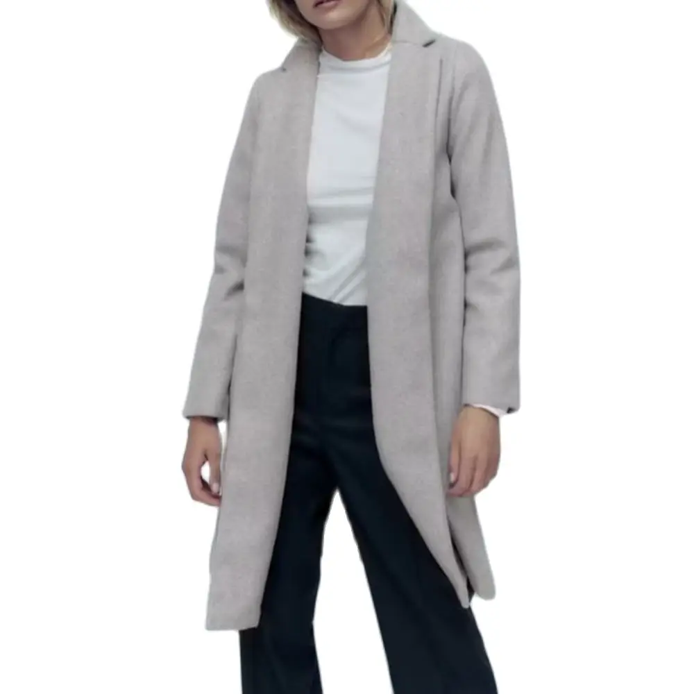 

BM&MD&ZA 2022 Autumn and Winter New European and American Style Women's Retro Loose Lapel Mid-length Coat 5070/420