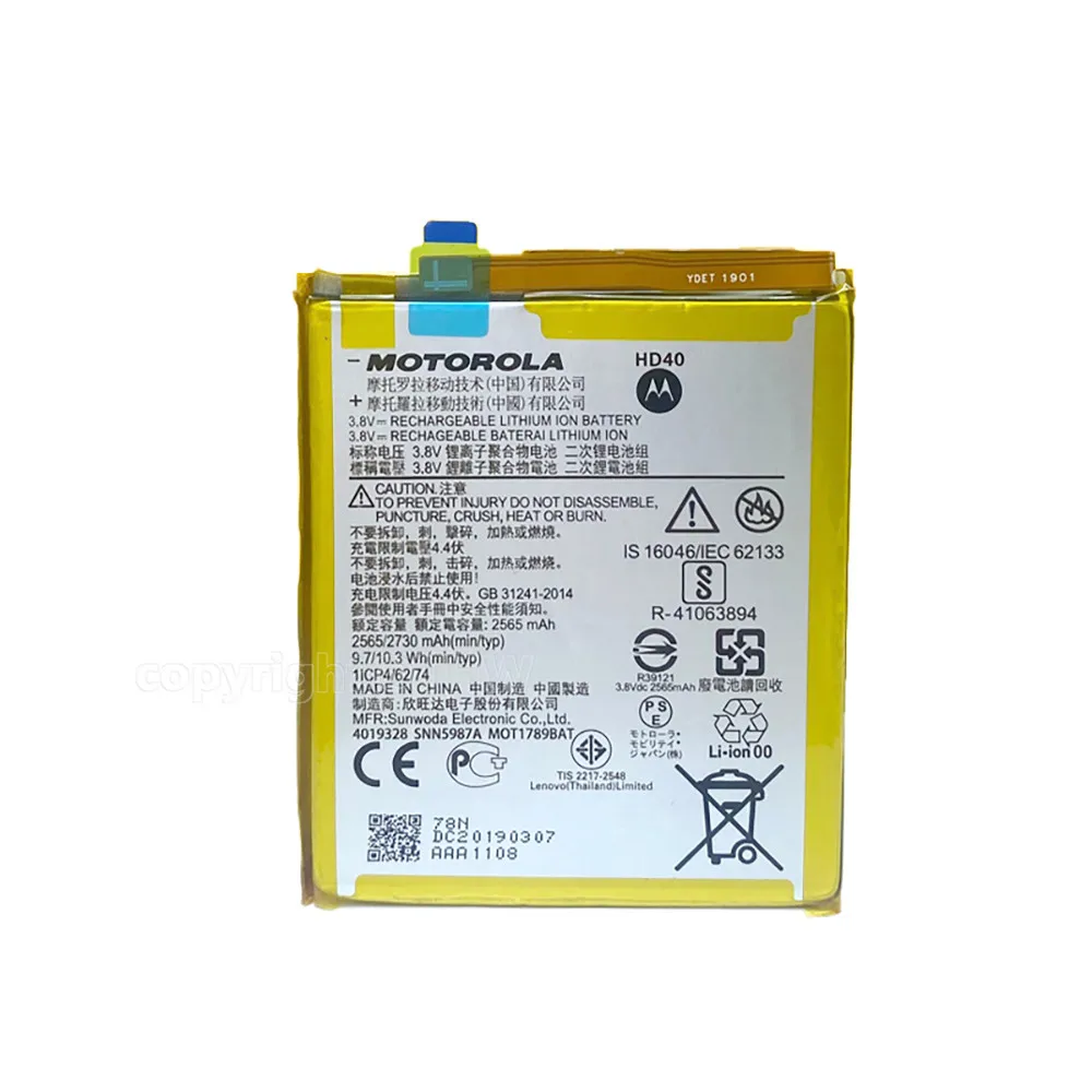 100% Оригинальный аккумулятор Motorola 2730 мАч HD40 SNN5987A для Moto Z Force 2nd gen Z2 с инструментами