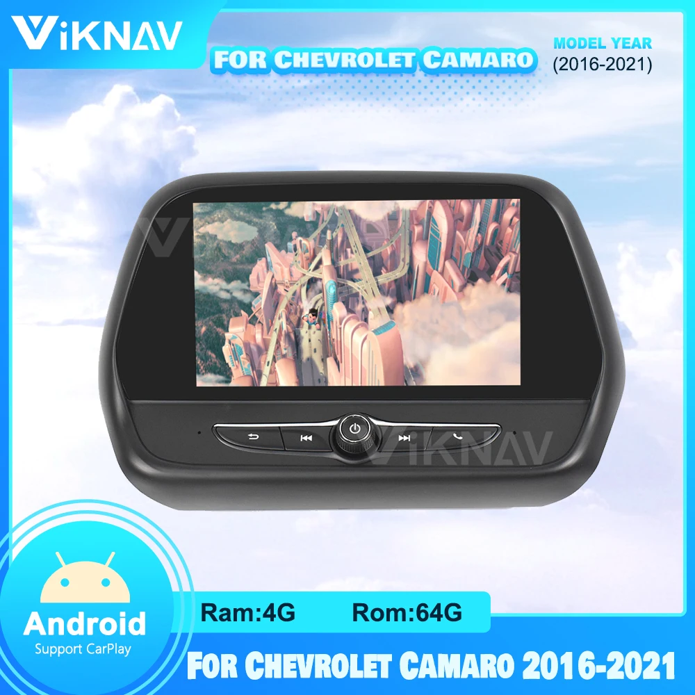 128GB Auto Multimedia-Player Für Chevrolet Camaro 2016-2021 Android Auto Radio GPS Navigation Auto Stereo Empfänger Kopf einheit