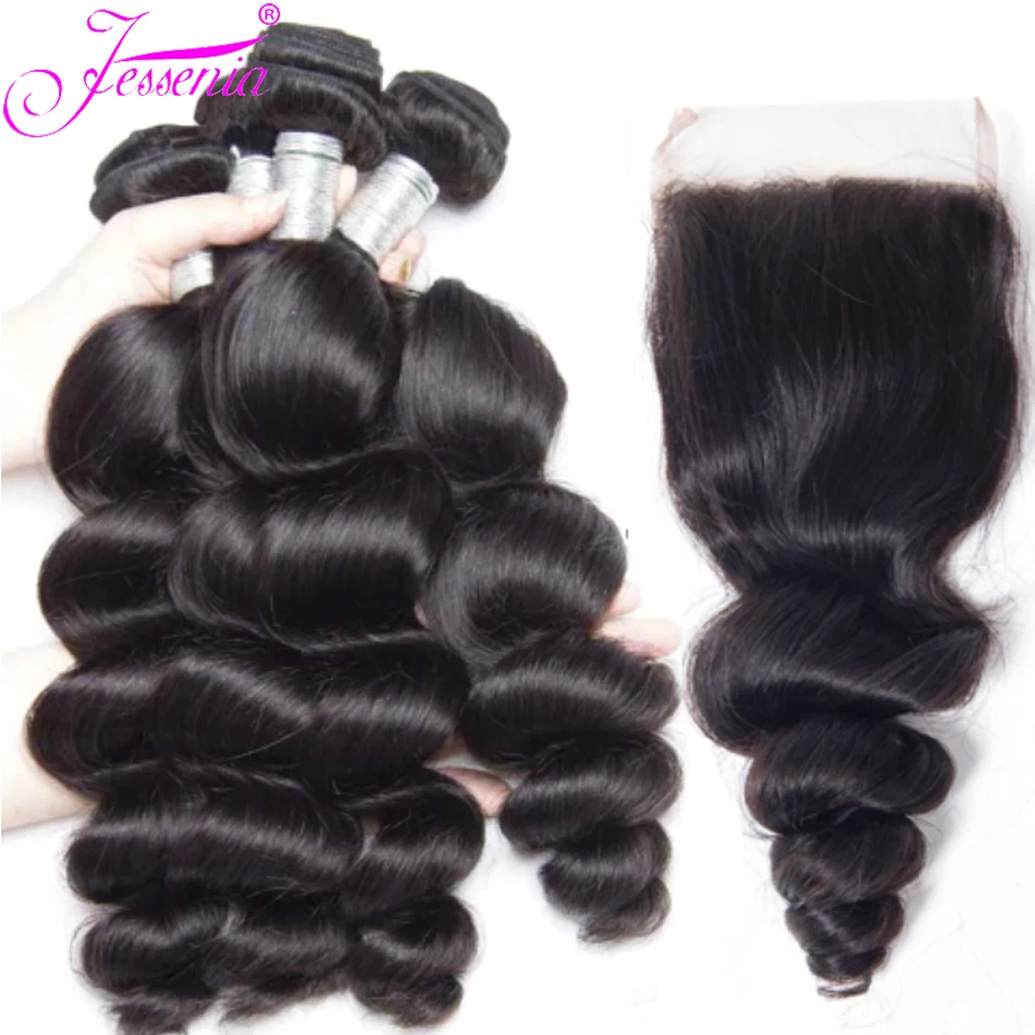 Свободные волнистые пучки с застежкой перуанские волосы 12 А 3 пряди 13*4