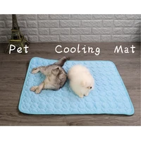 pet summer cooling mat natural cooling can put dog house sofa cat bed washable for small medium large dogs cat dog accessories