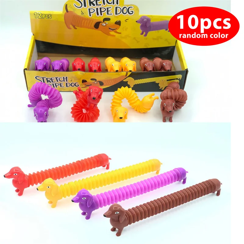 

10 шт., пружинные игрушки-антистресс в виде собаки