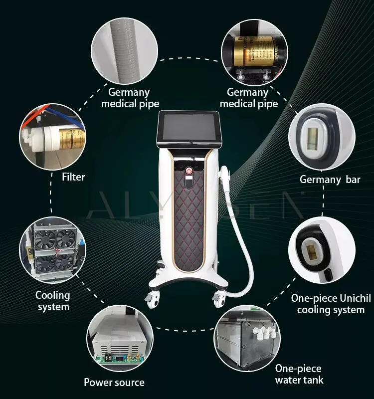 

Hot Selling 808nm Diode Hair Removal Machine Ice Cool Epilator Painless Permanent Fast Epilator Spa Beauty Health Belt CE