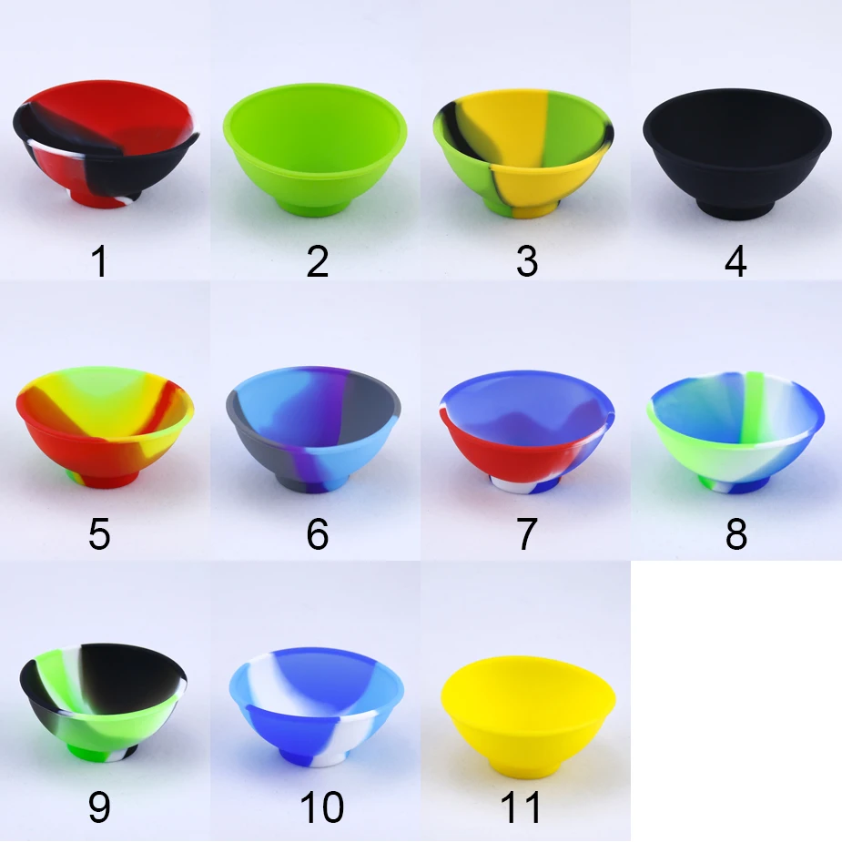 

10pcs 67mm Silicone Container Herb Bowl Portable Tobacco Smoking Accessories Storage Container SILICLAB Grinder Bowl