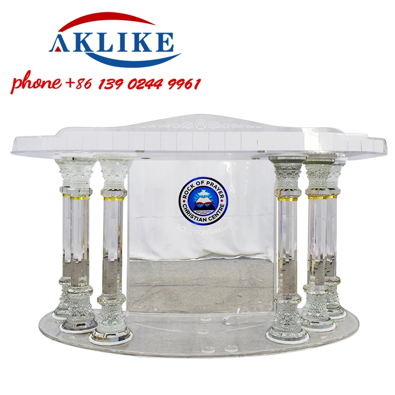 Современная мебель AKLIKE 2023, прозрачная зеркальная акриловая красивая кафедра, портативная подиумная подставка, бесплатная доставка