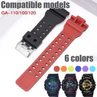 for casio g shock ga 100 110 gd 100110120 g 8900 gls 100 matte double color resin sport strap replacement watch band