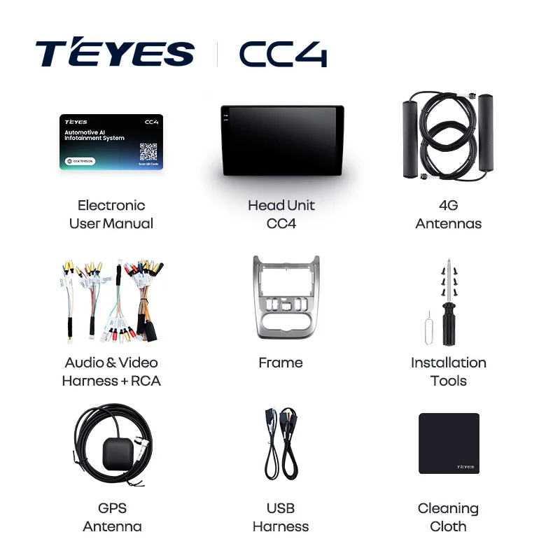 TEYES Тиайс CC4 Штатная магнитола For Рено Логан рестайлинг For Дачия Дастер For Renault Logan Sandero For Dacia Duster For Lada Largus 2009 - 2021 автомагнитола 2 DIN DVD Auto мультимедиа автомобиля головное магнитола (art.: 3920dbb27edff) - 3920dbb27edff