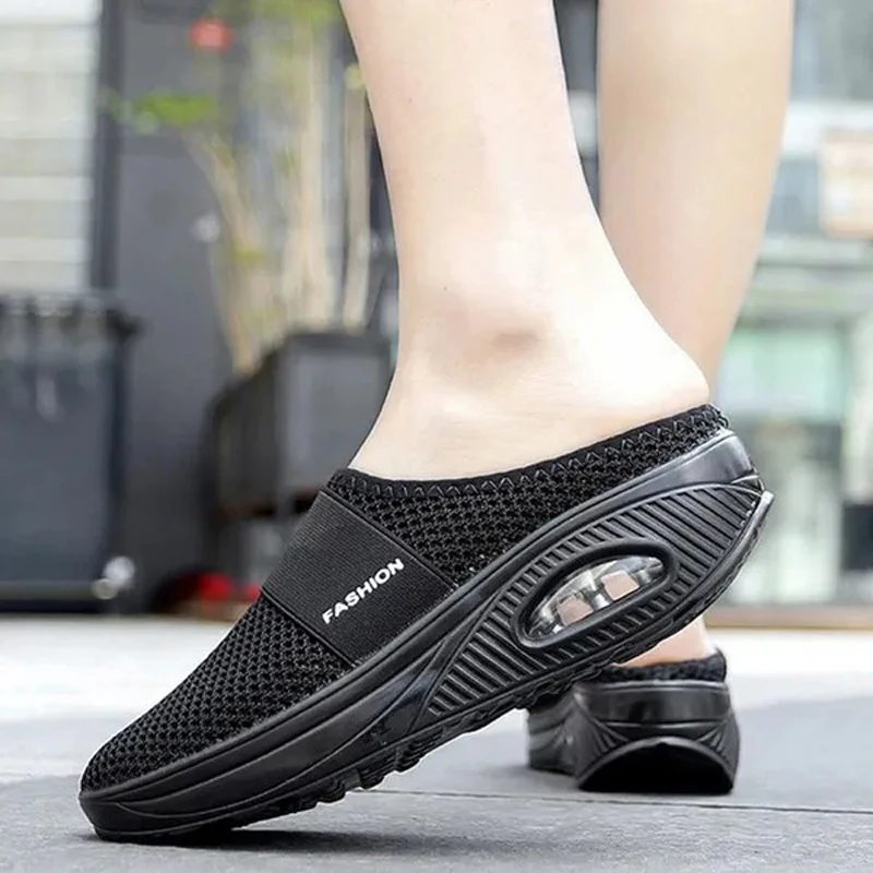 Сандалии женские на танкетке винтажные Нескользящие дышащие танкетка для