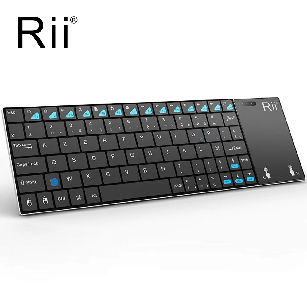 

Rii 2.4G Wireless Russian Keyboard with Number Touchpad Mouse Thin Numeric Keypad for Android Windows Desktop Laptop PC TV Box